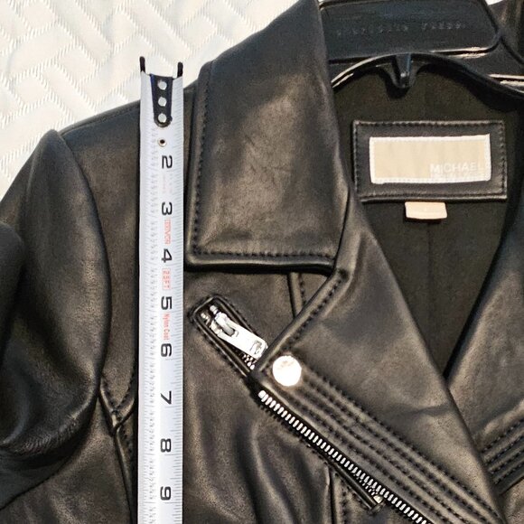 MICHAEL Michael Kors Black Leather Jacket - Picture 14 of 14